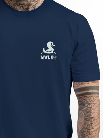 Neverless Shirt 'Good Vibes Rücken' in Blue