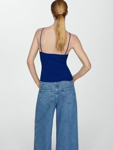 MANGO Knitted top 'ANGELINA' in Blue
