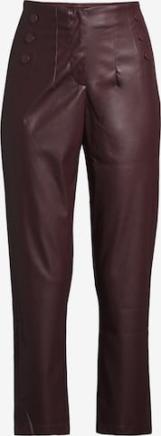 Orsay Pleat-Front Pants 'Highdart' in Red: front