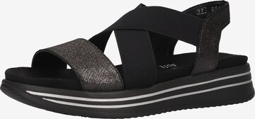 REMONTE Sandals in Black: front