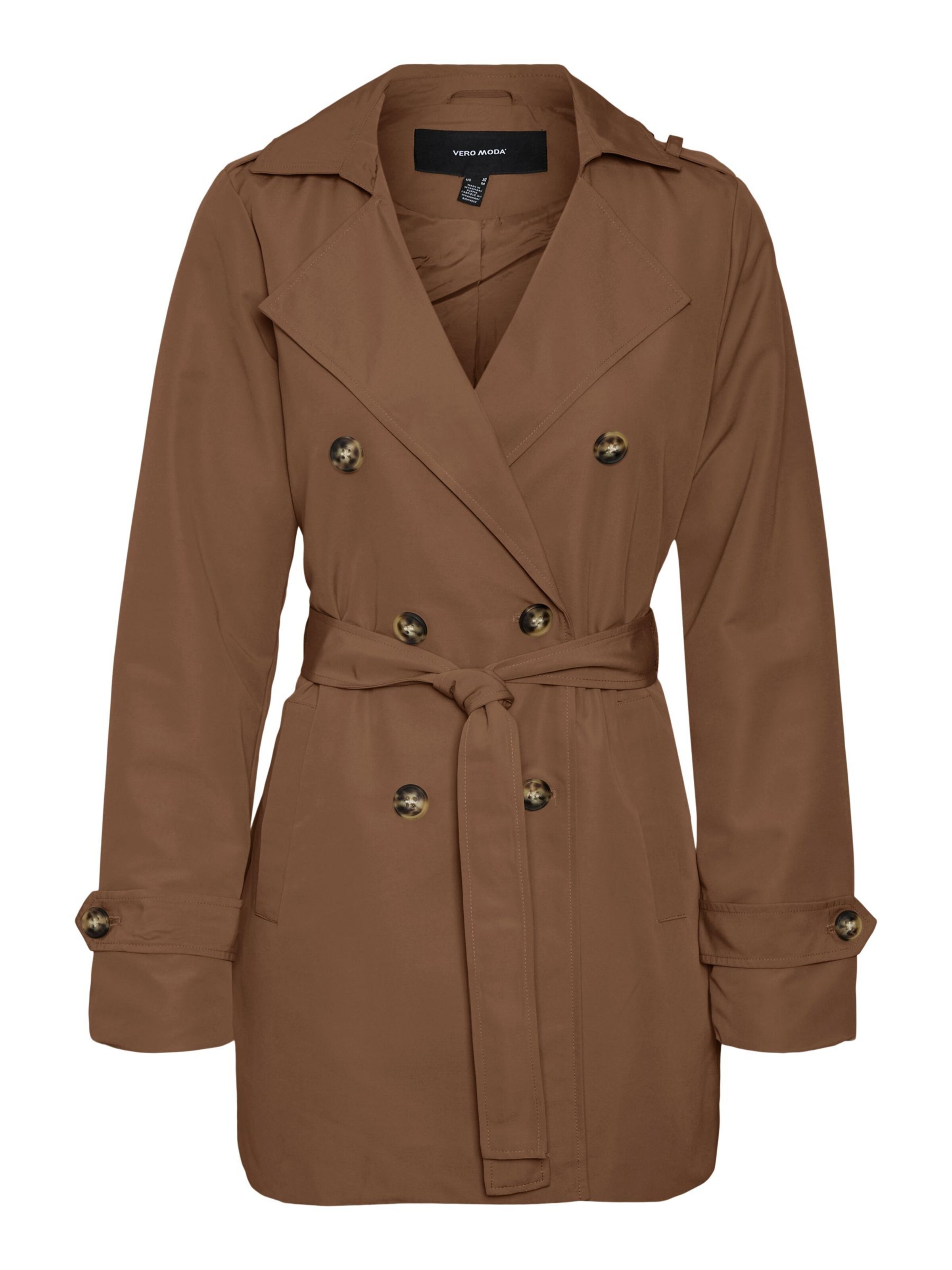 Vero Moda Curve Tussenmantel 'VMChloe' in de kleur Donkerbruin, Productweergave