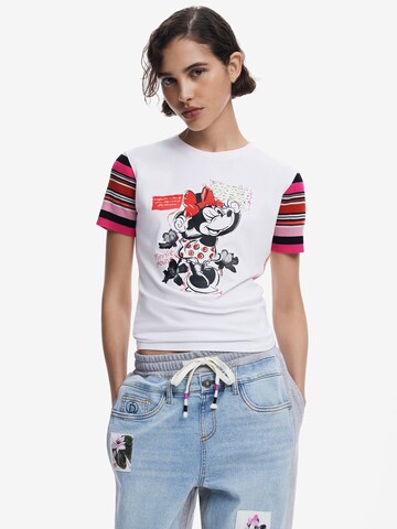 Desigual Тениска в бяло: отпред