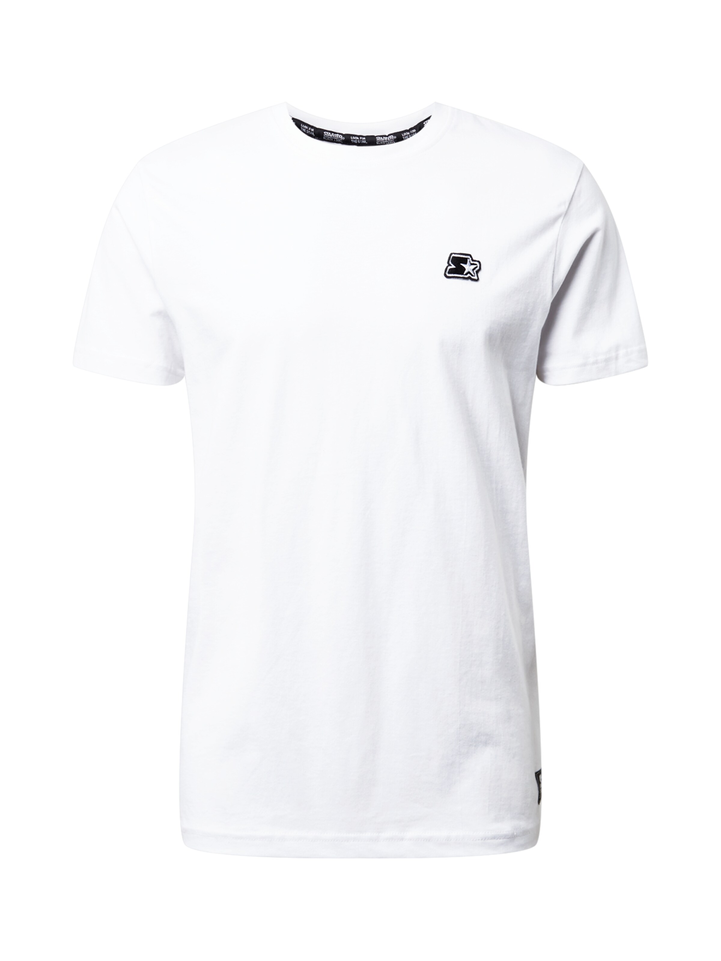 T-Shirt 'Essential' Starter Black Label en blanc : devant