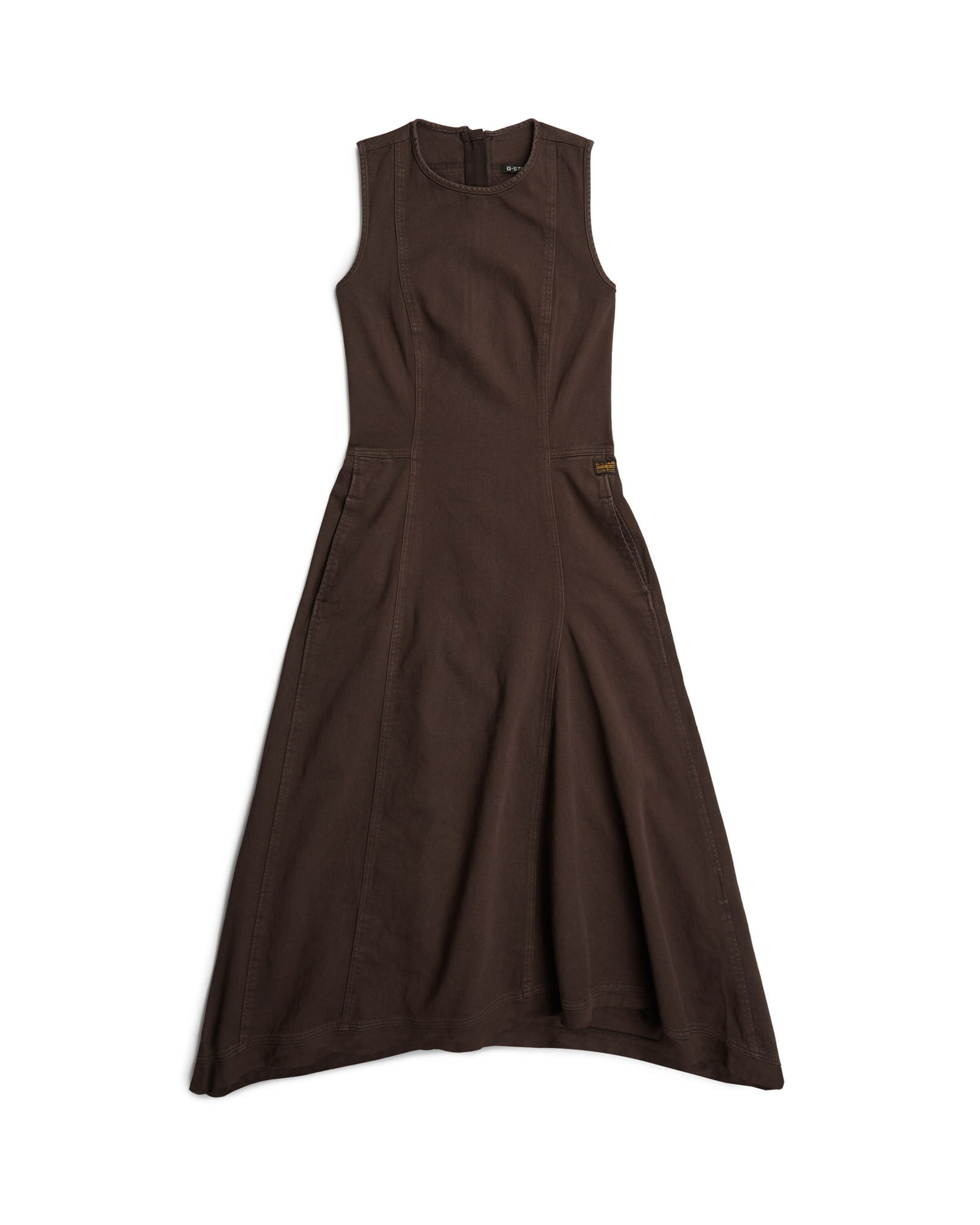 G-STAR Kleid 'Corset' in Braun: Vorderseite