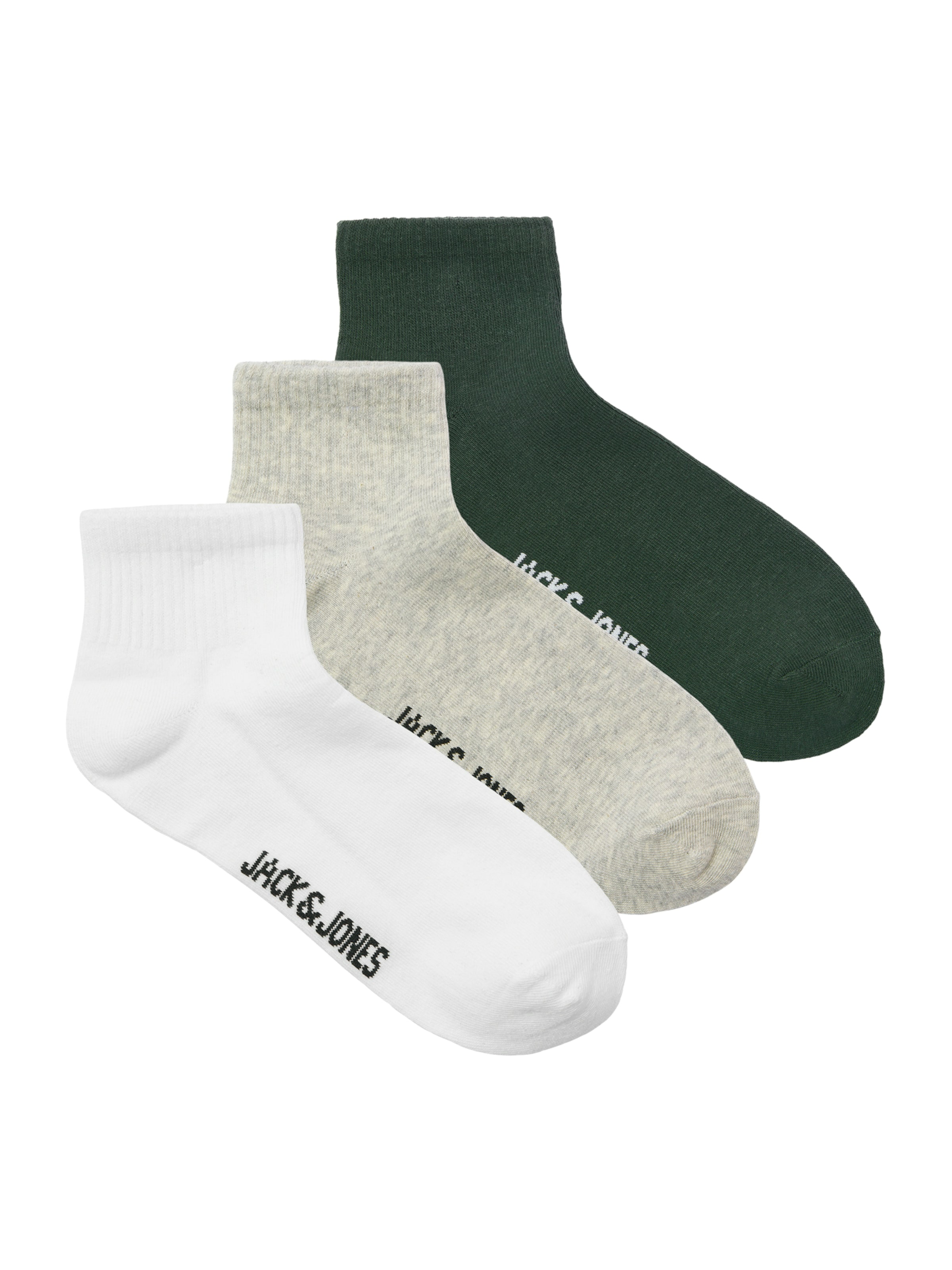 JACK & JONES Calcetines 'JACNATE' en gris / pino / negro / blanco, Vista del producto