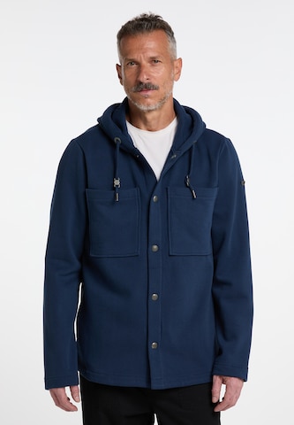 DreiMaster Vintage Sweat jacket 'Takelage' in Blue: front