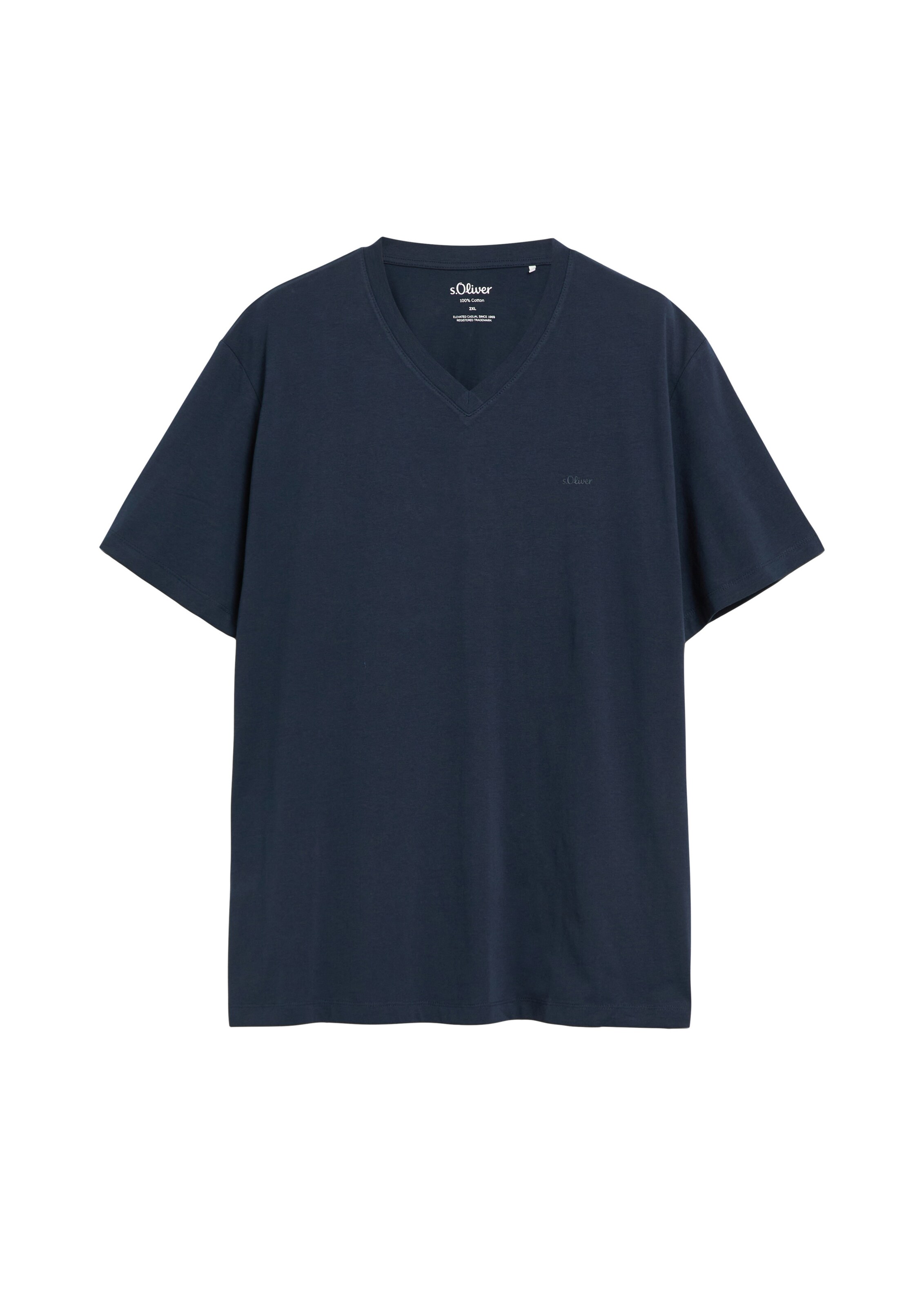 s.Oliver Men Big Sizes T-Shirt in Blau: Vorderseite