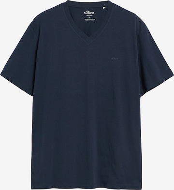 s.Oliver Men Big Sizes T-Shirt in Blau: Vorderseite