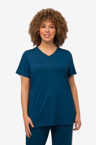 Ulla Popken Shirt in Blauw: voorkant