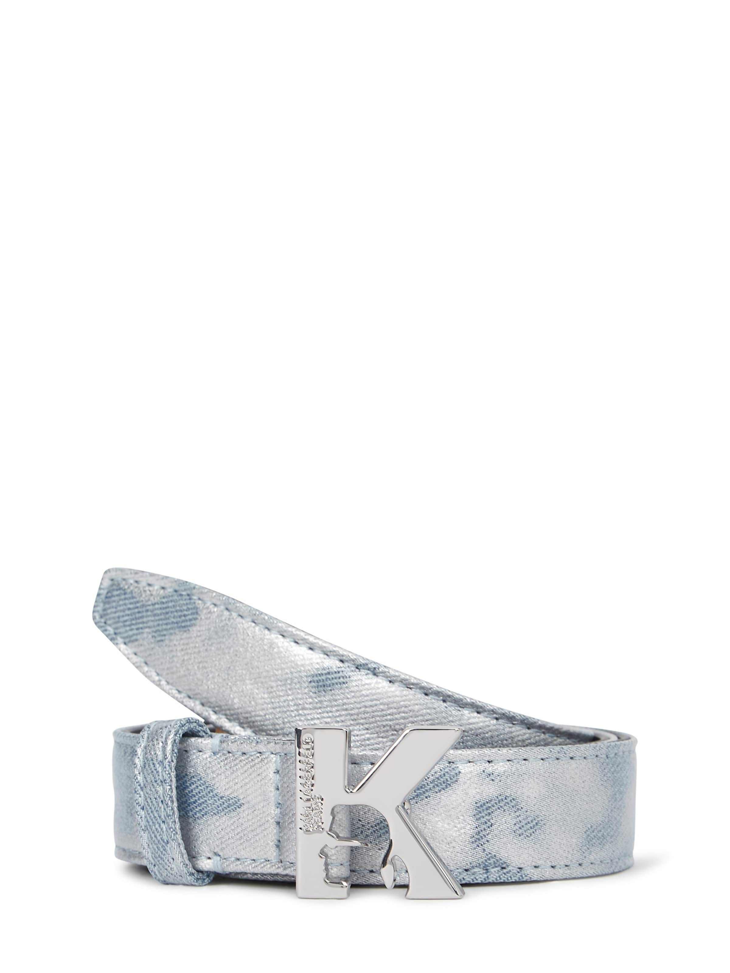 KARL LAGERFELD JEANS Opasky - Strieborná: predná strana