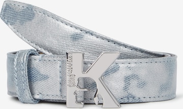 Curea de la KARL LAGERFELD JEANS pe argintiu: față