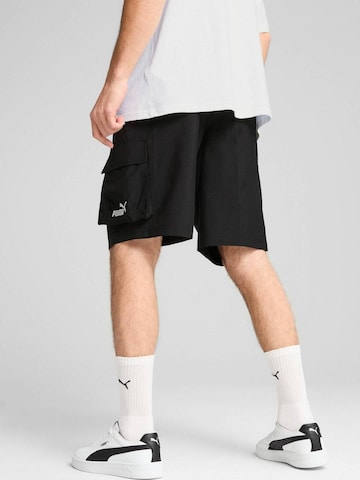 PUMA - regular Pantalón deportivo 'Puma Ess No. 1 Logo Woven Cargo Shorts 9' en negro