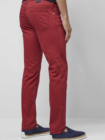 Coupe slim Pantalon MEYER en rouge