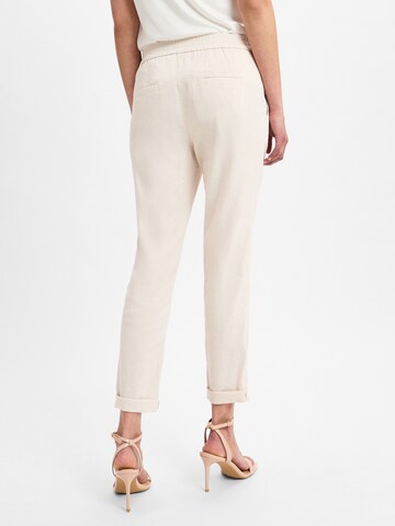 Marc Cain Regular Pleat-front trousers in Beige