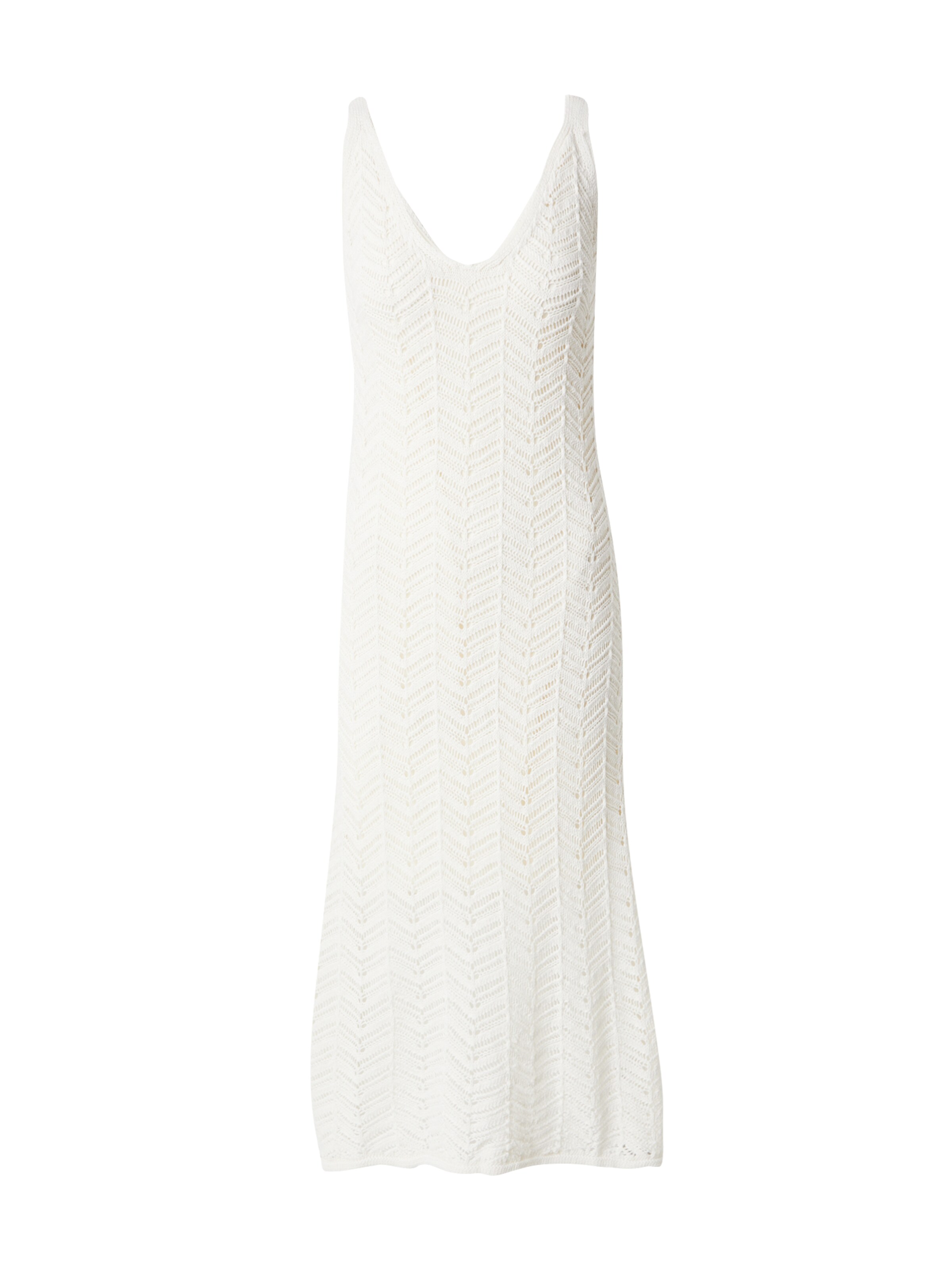 Bianco Lucci Gebreide jurk in Beige: voorkant