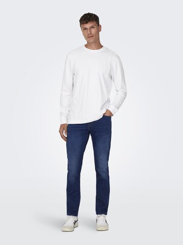 Regular Jean Only & Sons en bleu