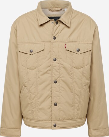 LEVI'S ® Tussenjas 'Relaxed Fit Padded Truck' in Beige: voorkant