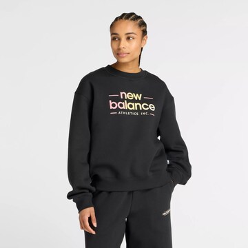 new balance Sweatshirt in Zwart: voorkant