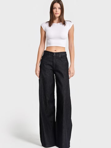 IT'S BASIC Wide leg Jeans 'Palazzo' in Grey