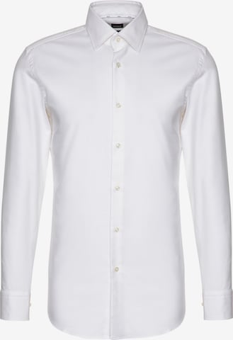 BOSS Business Shirt 'Hank' in White: front