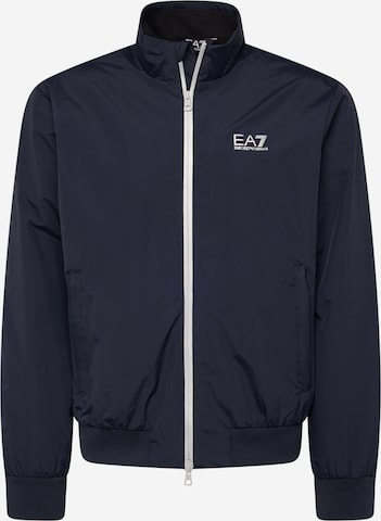 Veste mi-saison EA7 Emporio Armani en bleu : devant