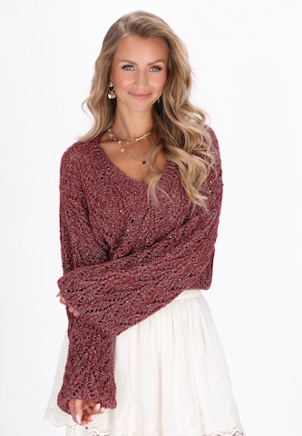 IZIA - Pullover em vermelho: frente