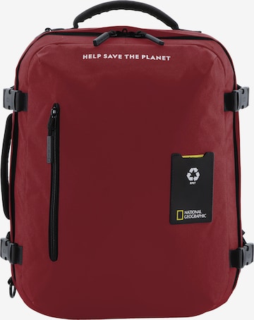 National Geographic Backpack 'OCEAN' in Red: front