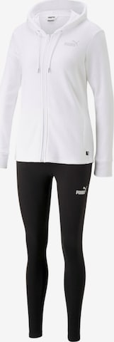 PUMA Tracksuit in White: front