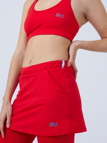 SPORTKIND Sportrok '2-in-1 Tennis Skirt with Leggings' in Rood