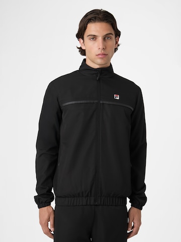 FILA Кофта на молнии 'San Siro' в Черный: спереди