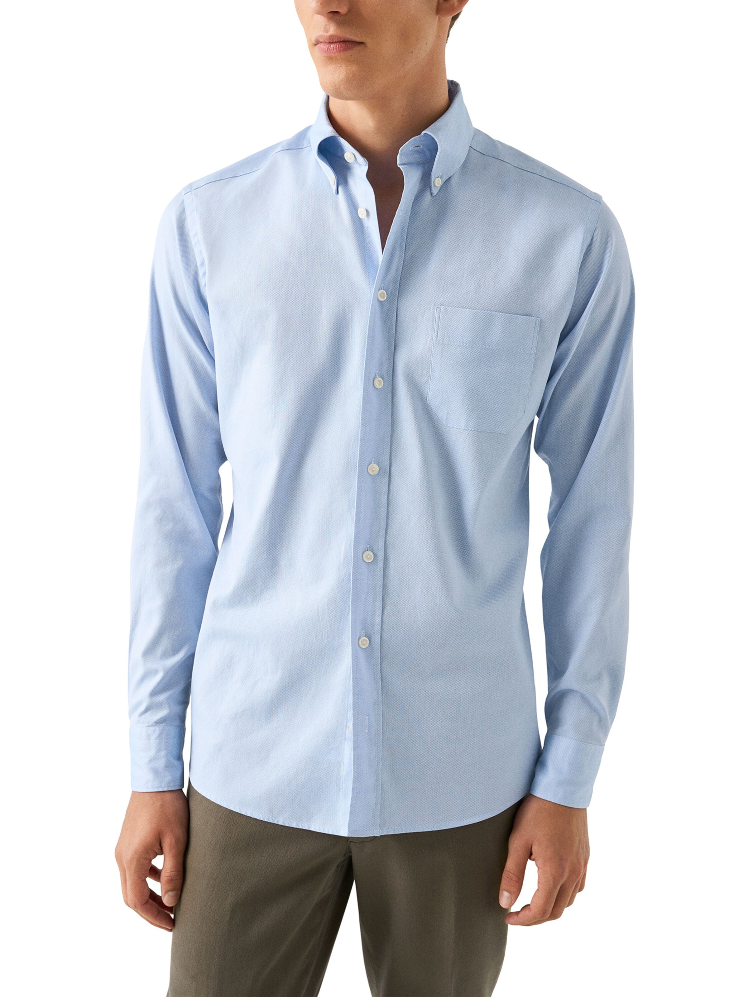 ETON Слим Рубашка в Синий: спереди