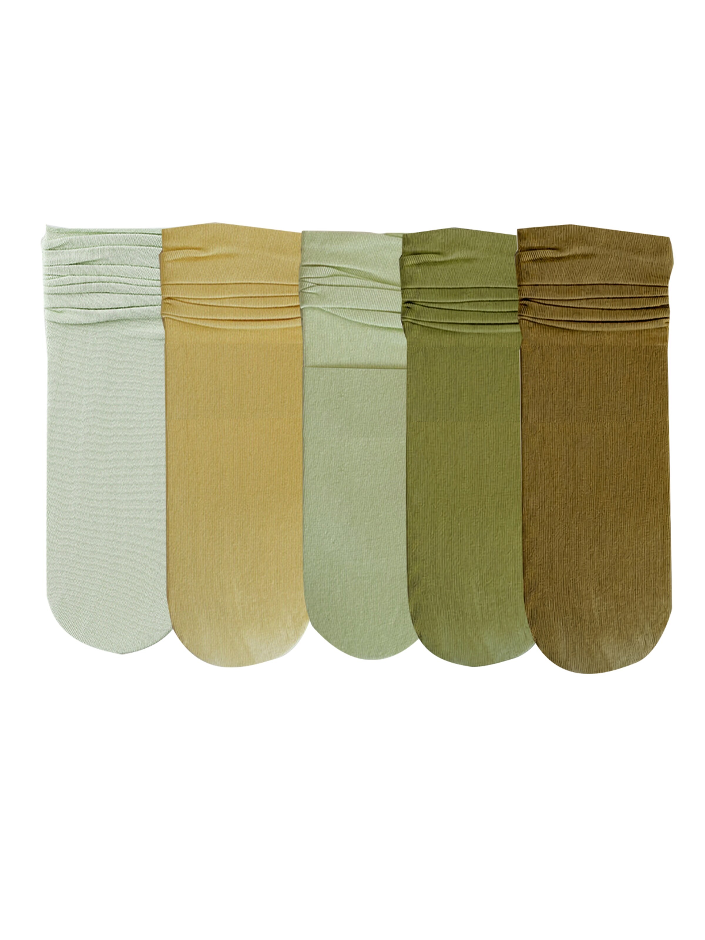 Millo Socken 'Colourful Viskose'‌‌‌‌ in Grün: Vorderseite