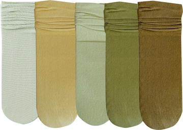 Millo Socken 'Colourful Viskose' in Grün: Vorderseite