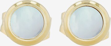 Akzent Earrings 'Sunday, Perlmutt, wasserfest' in Gold: front