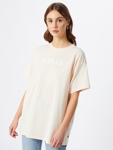 LEVI'S ® Υπερμέγεθες μπλουζάκι 'Graphic SS Roadtrip Tee' σε μπεζ: μπροστά