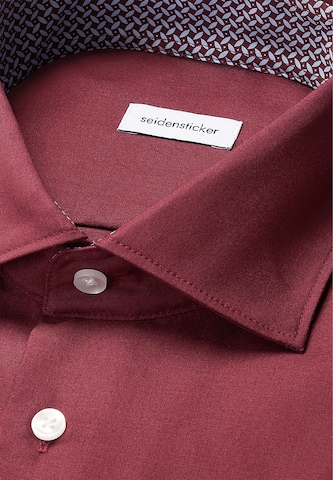 SEIDENSTICKER Regular fit Zakelijk overhemd in Rood