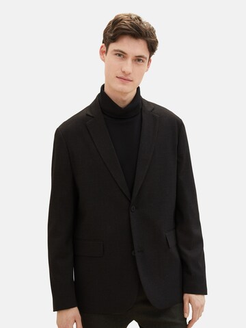 TOM TAILOR DENIM Regular fit Suit Jacket in Black: front