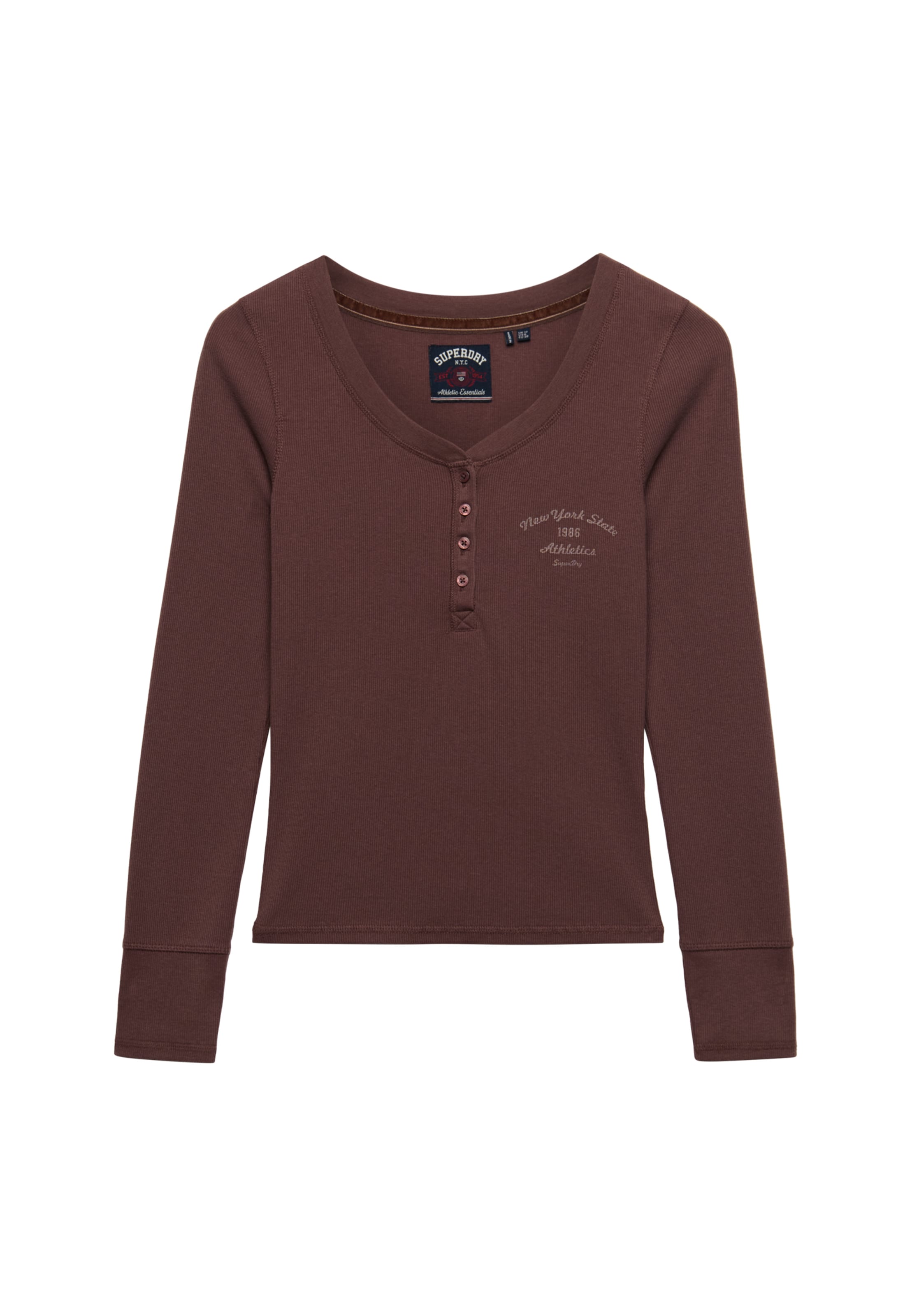 T-shirt Superdry & Co en marron : devant