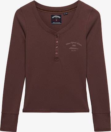 T-shirt Superdry & Co en marron : devant