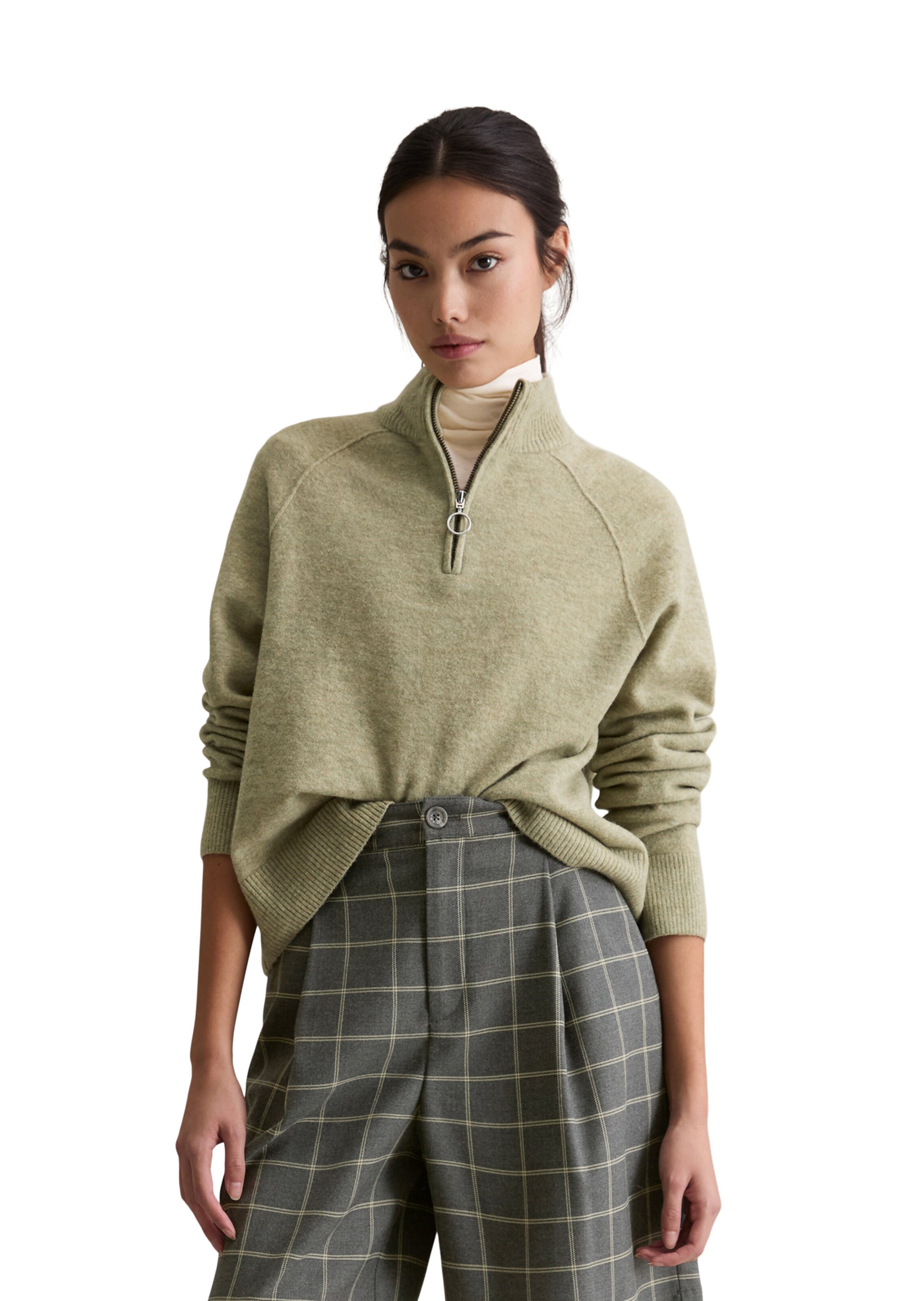 Marc O'Polo DENIM Pullover in Grün: Vorderseite