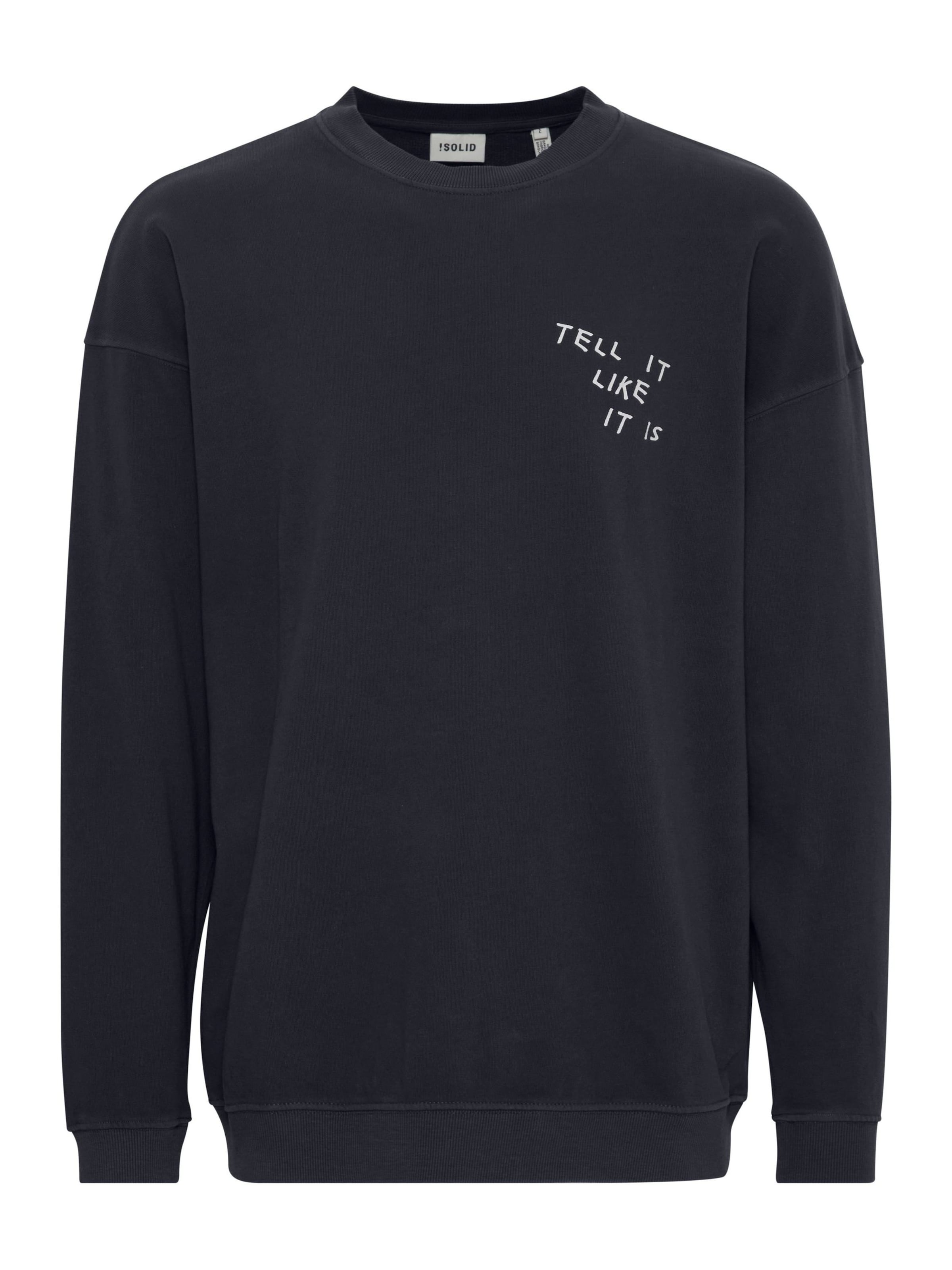 !Solid - Sweatshirt 'Ingvor' em preto: frente