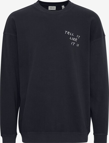 !Solid Sweatshirt ' Ingvor ' in Zwart: voorkant