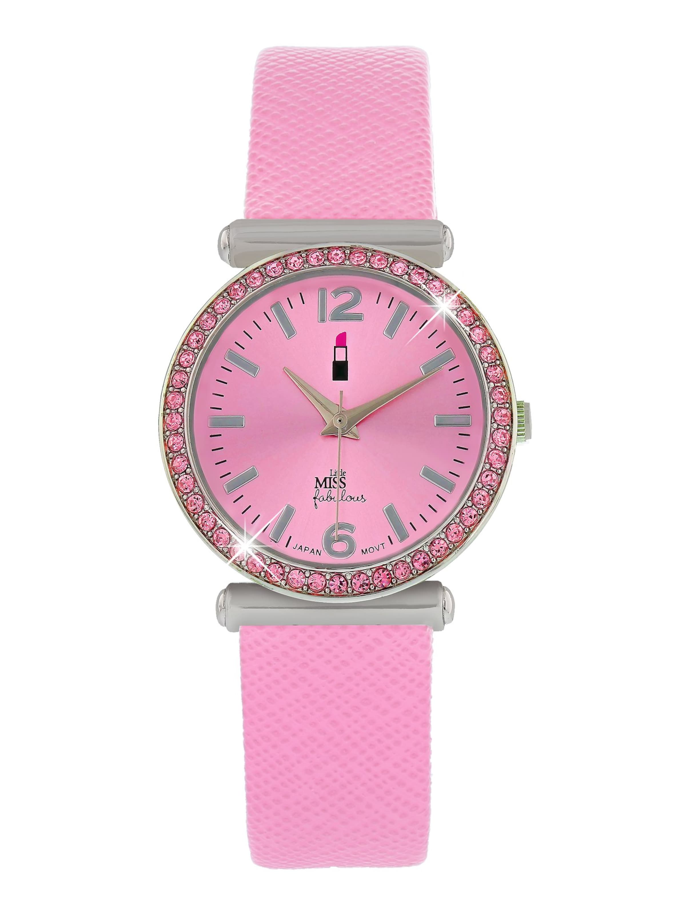 Lucardi Analoog horloge 'Farbenfroh' in Roze: voorkant