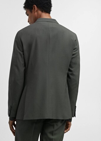 MANGO MAN Slim fit Suit Jacket 'Travel' in Green