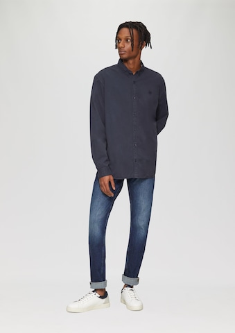 QS Regular fit Button Up Shirt in Blue