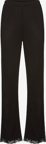 LASCANAPidžama hlače - crna boja: prednji dio