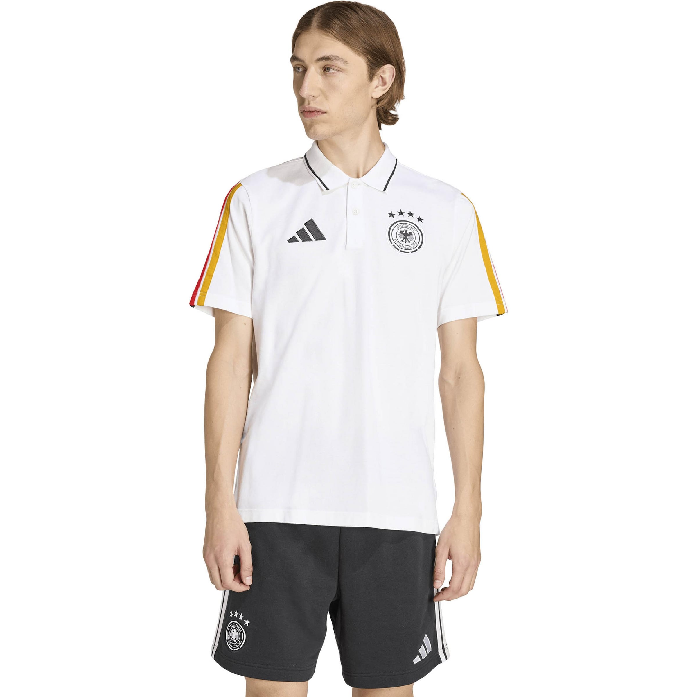 ADIDAS PERFORMANCE - Camisa funcionais 'DFB DNA' em branco: frente