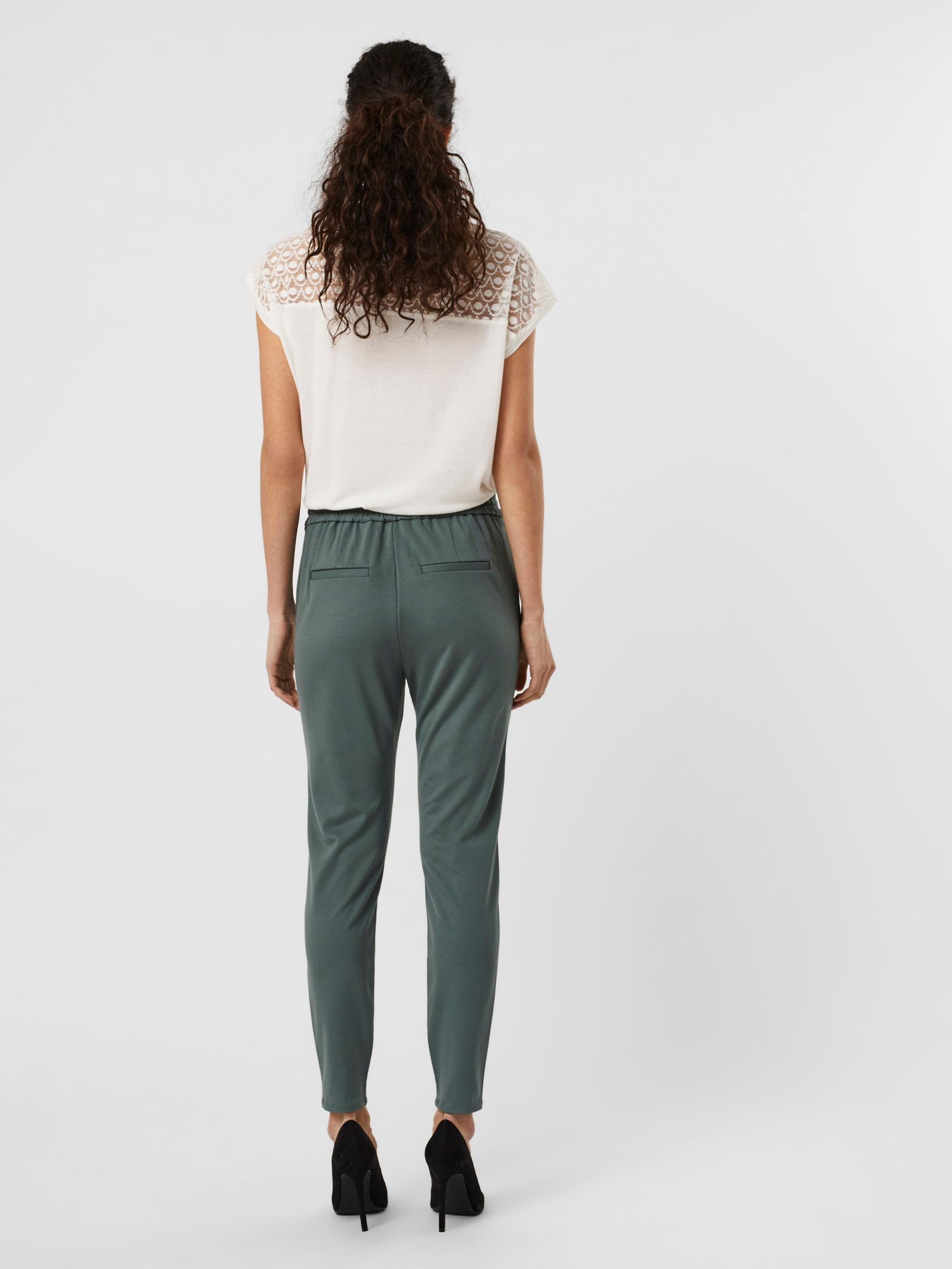 Frauen Große Größen VERO MODA Hose 'Eva' in Grün - KD99763 Frauen Große Größen VERO MODA Hose 'Eva' in Grün - KD99763