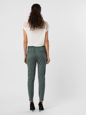 VERO MODA Tapered Bandplooibroek 'Eva' in Groen