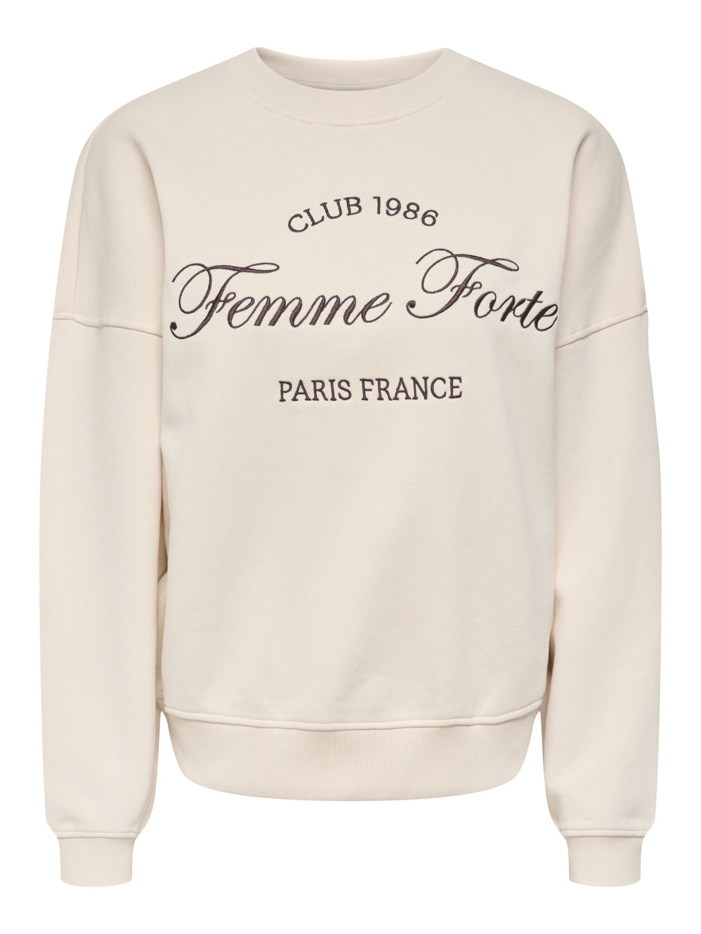 JDY Sweatshirt 'JDYMesa' in Beige: voorkant